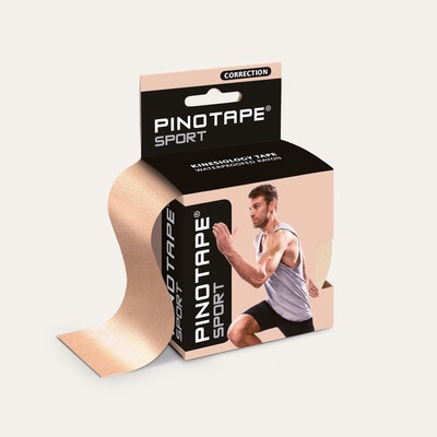 Pino Tape Correction Kineziologický tejp svetlo béžová 5 cm x 5 m