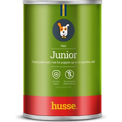 Husse Junior pâté s telecím masem a ženšenem 12 x 400 g