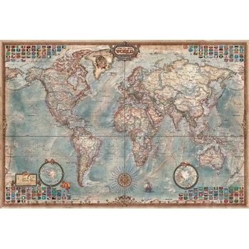 Educa - Puzzle World Map III 2 - 4 000 piese