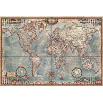 Educa - Puzzle World Map III 2 - 4 000 piese