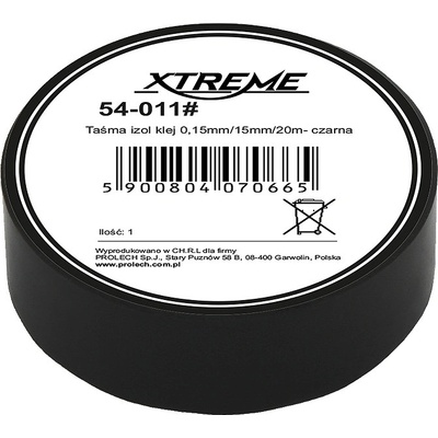 Xtreme Izolačná páska 15 mm x 0,15 mm 20 m 54-011 čierna