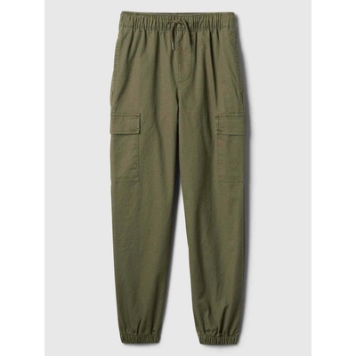 Gap dětské cargo twill tepláky zelená
