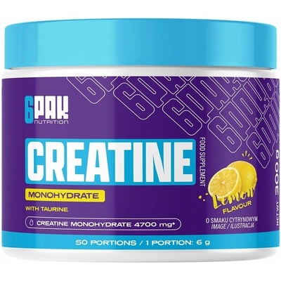 6PAK Creatine Monohydrate 300 g