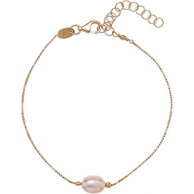 Alisia Něžný pozlacený náramek s pravou perlou AL3707-Oro