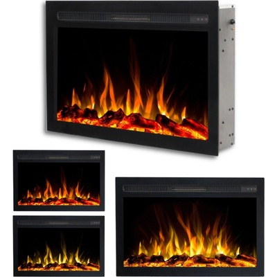 EmotionFlame Elektrický krb pro vestavbu s funkcí topení INFINITY 81