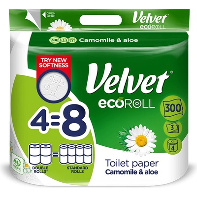 VELVET Eco Roll Camomile 4 ks