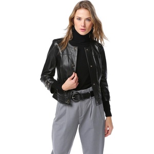 Jacket Club Дамско сако от естествена кожа yb-2105 - Черно #318864 (318864_Черно)