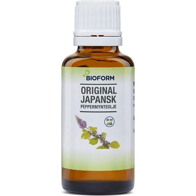 Bioform Болкоуспокояващо, при настинка и гадене - Масло от японска мента, 30 ml капки (1536 BFM)