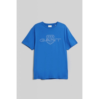 Gant tričko Logo SS T-Shirt modré