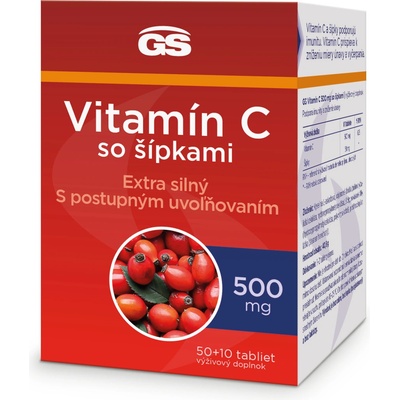 GS Vitamin C 500 se šípky 60 tabliet
