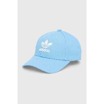 adidas Originals Памучна шапка с козирка adidas Originals в синьо с апликация IS4623 (IS4623)