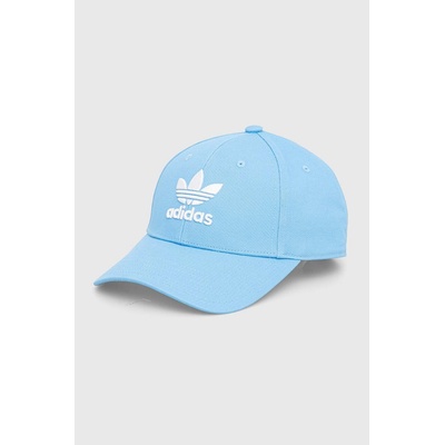 adidas Originals Памучна шапка с козирка adidas Originals в синьо с апликация IS4623 (IS4623)