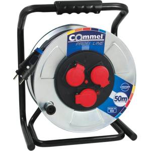 Commel Кабелна макара Commel - Profi line, 50 m, 3x230V, IP44, H05RR-F 3G2.5 (200-325)