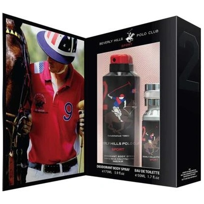 Beverly Hills Polo Club 1982 Sport 2 комплект за мъже EDT 50 ml + дезодорант спрей 175 ml