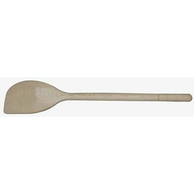 vařečka oválná s rohem 35cm dřev.