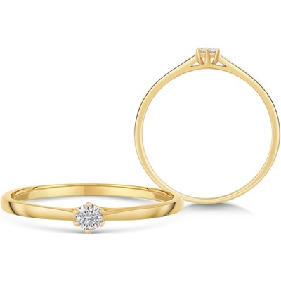 Sofia Diamonds zlatý zásnubný prsteň s diamantom UDRG47928Y H I1