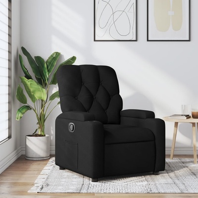 vidaXL 372481 Polohovací černé textil