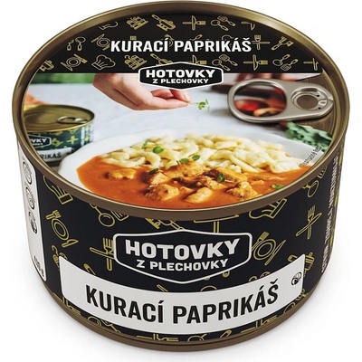 Hotovky z plechovky Kuřecí paprikáš 0,8 kg