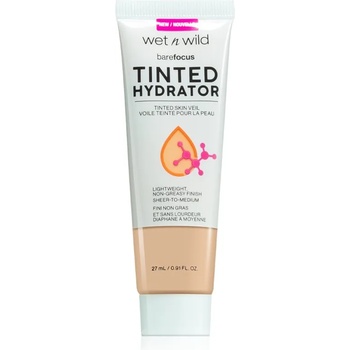 Wet n Wild Bare Focus Tinted Hydrator тониращ флуид за уеднаквяване на цвета на кожата цвят Light Medium 27ml