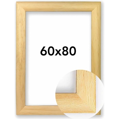 Fotorámeček Parma Rozměr: 60 x 80 cm, Barva: Přírodní, Typ zasklení: Plexi