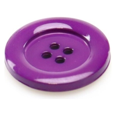 Pro Háčkování Knoflík kulatý plast 23 mm, fialový