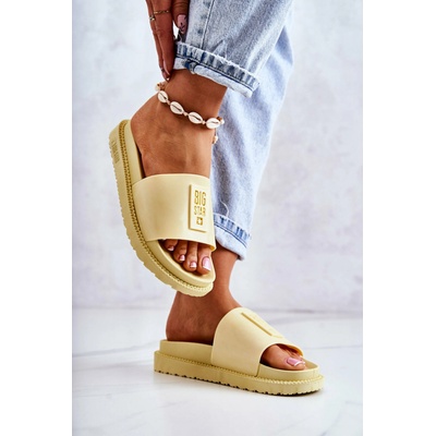 Big star shoes Дамски чехли Big Star - жълти BIG STAR SHOES | Zhalt | ЖЕНИ | 37