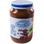 Ganchev Плодово пюре Ganchev - Ябълки и шипки, 190 g (18016)