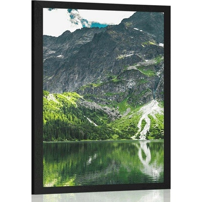 Plakát Mořské oko v Tatrách - 40x60 black