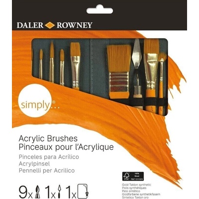 Daler-Rowney Simply Комплект четки 10 бр (216626010)