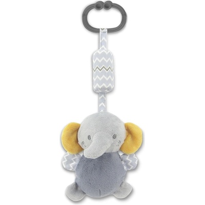 Lorelli Бебешка играчка със звънче Lorelli - Слонче, сива (10191350010)