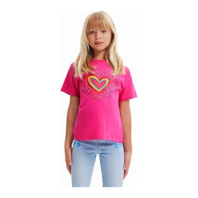 Desigual Heart tričko detské 23SGTK20 3002