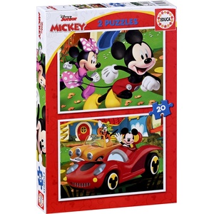 Educa Детски пъзел Educa от 2 х 20 части - Мики Маус (EDU19311) - baby