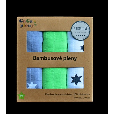 Gagapleny Bambusové pleny s hvězdičkami 3ks