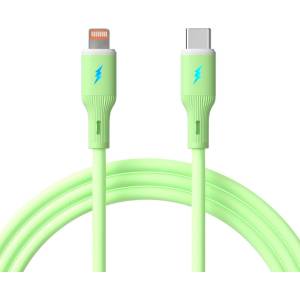 Akyga AK-USB-73 USB-C към Lightning 30W кабел 1 м зелен (AK-USB-73)