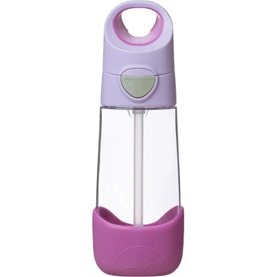 b.box Fľaša na pitie so slamkou sugar plum 450 ml