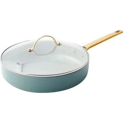GreenPan Padova Reserve nepriľnavá keramická soté panvica s pokrievkou 28 cm zelená (CC002827-001)