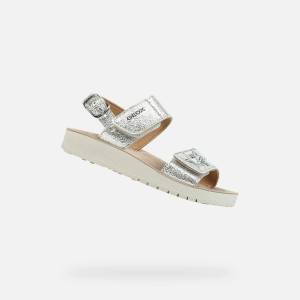 Geox Сребристи детски сандали Geox Sandal Costarei Geox | Srebaren | Момичешки | 28