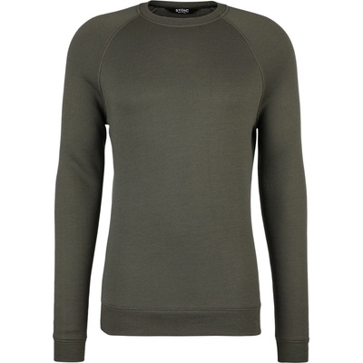 Stoic Мъжки вълнен пуловер Stoic MerinoFlatFleece240 SolbergSt. Crew Merino jumper - Dark Olive (005-6587-0312)