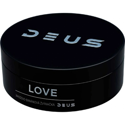 DEUS Love s příchutí jahodovo-banánové žvýkačky 100 g
