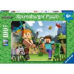 Ravensburger Пъзел Ravensburger от 100 XXL части - Майнкрафт: Стив и Алекс (12004176)