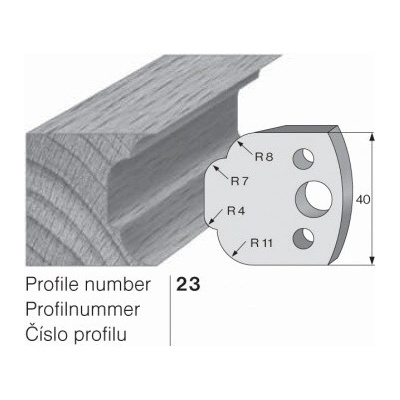 IGM profil 023 - pár omezovačů 40x4mm SP