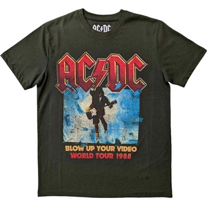 AC/DC Blow Up Your Video / World Tour 1988 Green S Риза (ACDCTS42MGR01)