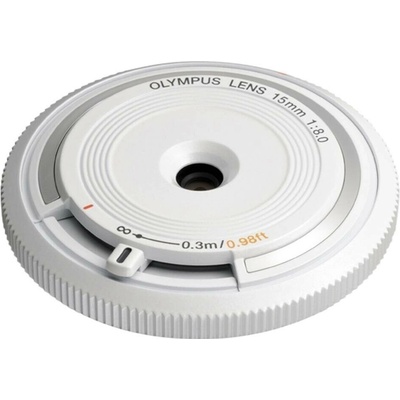 Olympus BCL-1580 Body Cap Lens 15mm 1:8.0 White