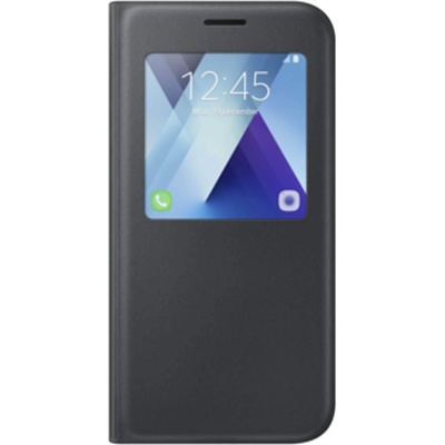 Samsung S-View Flip Case EF-CA520PBEGWW - оригинален кожен калъф за Samsung Galaxy A5 (2017) (черен)