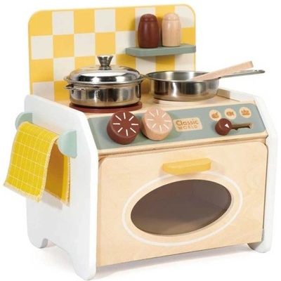 Classic World Малка детска преносима кухня от дърво на Classic World