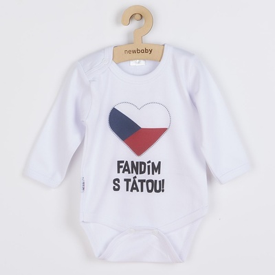 Body s potlačou New Baby Fandím s tátou