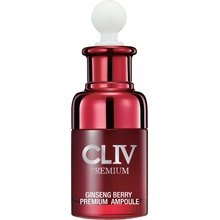 Cliv Premium energizující a elastická obličejová ampule s plody ženšenu 30 ml