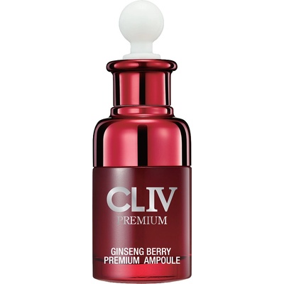 Cliv Premium energizující a elastická obličejová ampule s plody ženšenu 30 ml