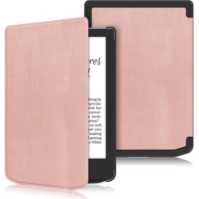 Vsetkonamobil 123765 LEATHER Zaklápací kryt pre PocketBook Verse Pro ROSE GOLD