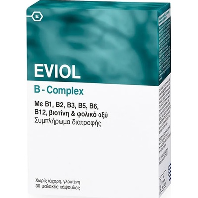 Eviol Хранителна добавка Витамин B комплекс , Eviol B Complex, 30 caps